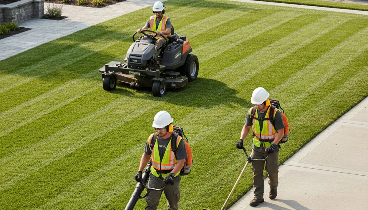 Cherry Hill, NJ tree service crew providing professional lawn care and turf treatment for healthy yards