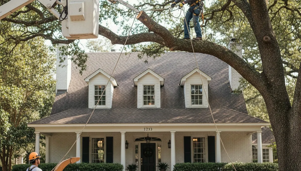 Tree service crew in Cherry Hill, NJ providing professional tree trimming and removal services