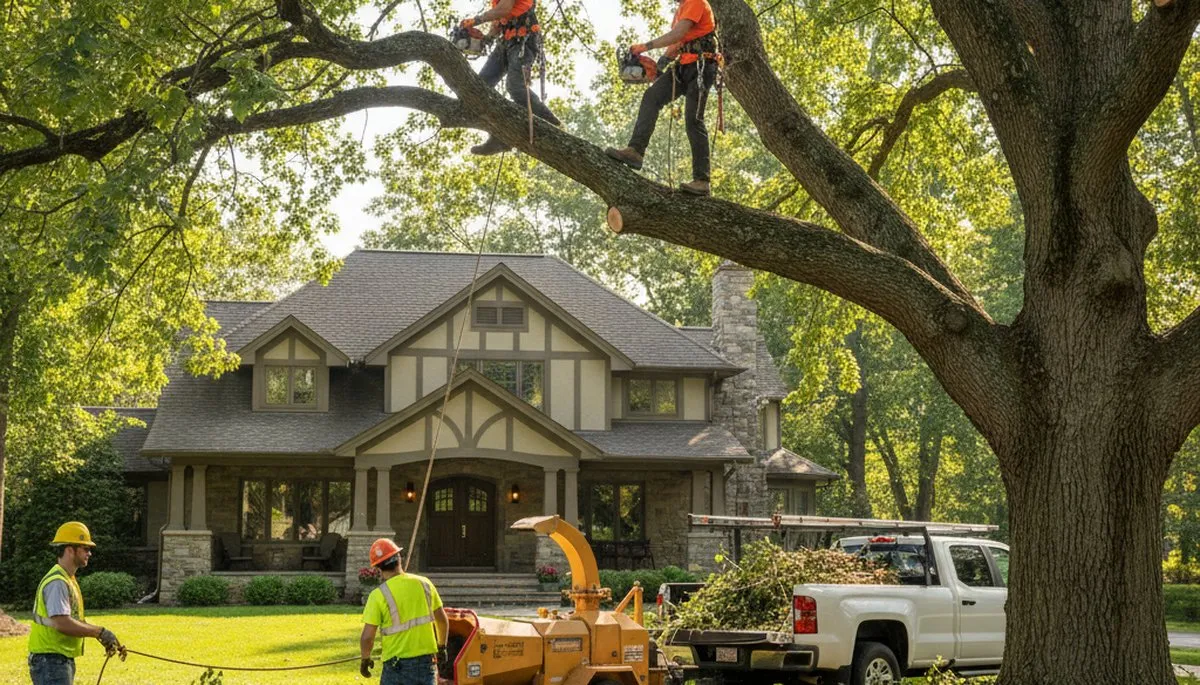 Cherry Hill, NJ tree service crew providing professional tree care and removal for local homeowners